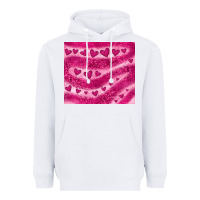 White pink glitter heart Heavyweight Hoodie - JahusDesignShop