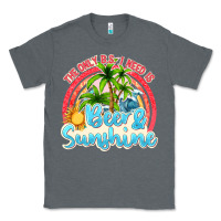 Charcoal Heather beer and sunshine Classic Tee - texasbilliewilder