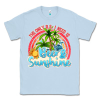 Dusty Blue beer and sunshine Classic Tee - texasbilliewilder