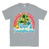 Heather Grey beer and sunshine Classic Tee - texasbilliewilder