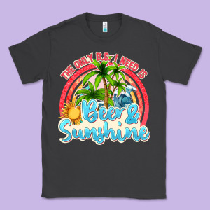 Beer And Sunshine Classic Tee Designed By Texasbilliewilder