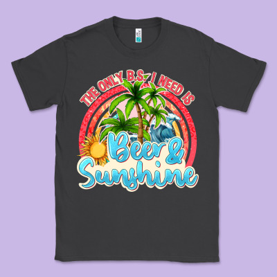 Beer And Sunshine Classic Tee Designed By Texasbilliewilder