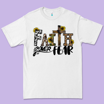 Faith Over Fear Premium Tee Designed By Cowhidedigitalart
