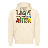 Sandshell i love someone with autism Zipper Hoodie - Zillion Design Studio