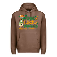Chestnut one lucky teacher Premium Hoodie - MaliasSmallBusiness