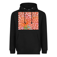 Black orange leopard glitter Heavyweight Hoodie - JahusDesignShop