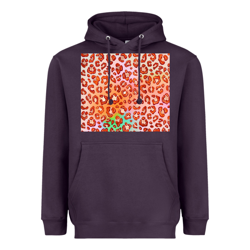 Orange Leopard Glitter Heavyweight Hoodie by JahusDesignShop | Teevron