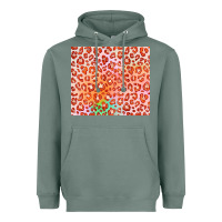 Sage orange leopard glitter Heavyweight Hoodie - JahusDesignShop