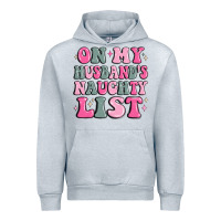 Heather Grey on my husband's naughty list Urban Hoodie - MaliasSmallBusiness