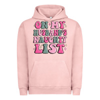 Pigment Salmon on my husband's naughty list Urban Hoodie - MaliasSmallBusiness