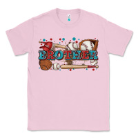Bubblegum Pink brother baseball Classic Tee - Zillion Design Studio