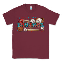 Burgundy brother baseball Classic Tee - Zillion Design Studio