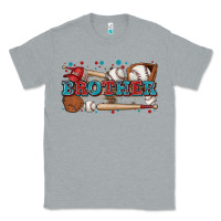 Heather Grey brother baseball Classic Tee - Zillion Design Studio