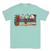 Seafoam brother baseball Classic Tee - Zillion Design Studio