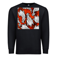 Black flying ghosts seamless pattern Premium Sweatshirt - BundleAndBundleShop