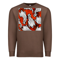 Chestnut flying ghosts seamless pattern Premium Sweatshirt - BundleAndBundleShop