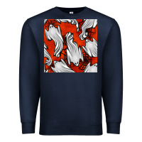 Navy flying ghosts seamless pattern Premium Sweatshirt - BundleAndBundleShop