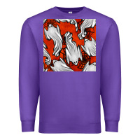 Purple flying ghosts seamless pattern Premium Sweatshirt - BundleAndBundleShop