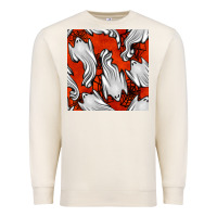 Sandshell flying ghosts seamless pattern Premium Sweatshirt - BundleAndBundleShop