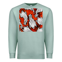 Seafoam flying ghosts seamless pattern Premium Sweatshirt - BundleAndBundleShop