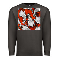Smoke flying ghosts seamless pattern Premium Sweatshirt - BundleAndBundleShop