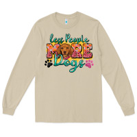 Mushroom less people more dogs Long Sleeve Tee - Zillion Design Studio
