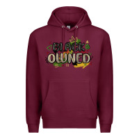 Burgundy black owned Premium Hoodie - MaliasSmallBusiness
