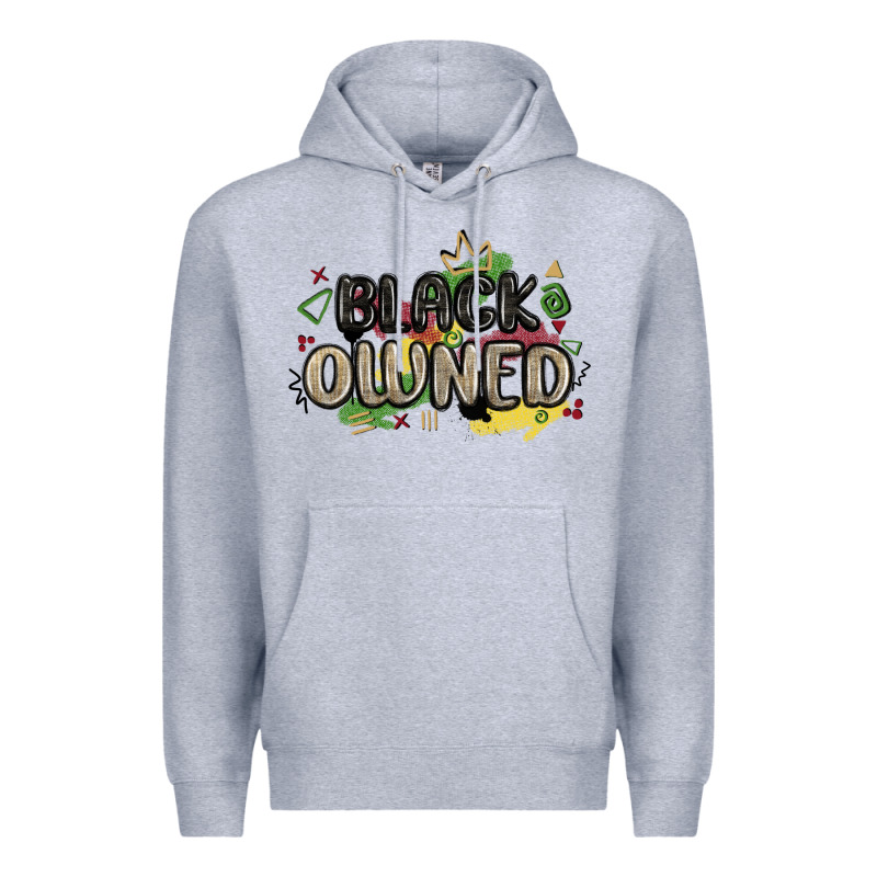 Black Owned Premium Hoodie by MaliasSmallBusiness | Teevron