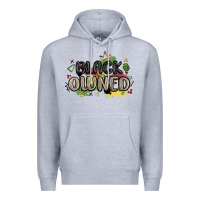 Heather Grey black owned Premium Hoodie - MaliasSmallBusiness