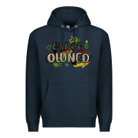 Navy black owned Premium Hoodie - MaliasSmallBusiness