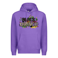 Purple black owned Premium Hoodie - MaliasSmallBusiness