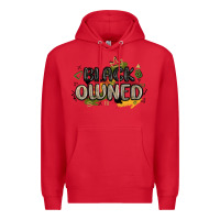 Red black owned Premium Hoodie - MaliasSmallBusiness