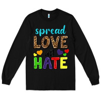 Black spread love not hate Long Sleeve Tee - texasbilliewilder