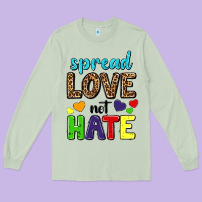 Long Sleeve Tee spread love not hate