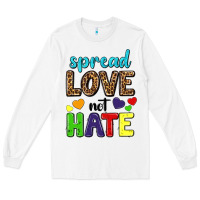 White spread love not hate Long Sleeve Tee - texasbilliewilder