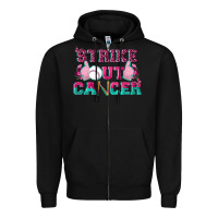 Black Strike Out Cancer Baseball Zipper Hoodie - texasbilliewilder