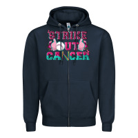 Navy Strike Out Cancer Baseball Zipper Hoodie - texasbilliewilder