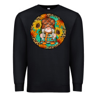 Black fall gnomes round earrings 2 Premium Sweatshirt - Artiststas