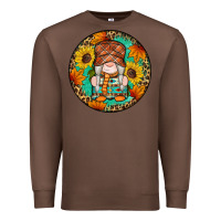 Chestnut fall gnomes round earrings 2 Premium Sweatshirt - Artiststas