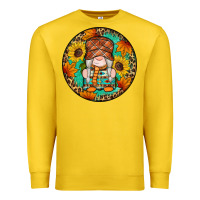 Lemon fall gnomes round earrings 2 Premium Sweatshirt - Artiststas