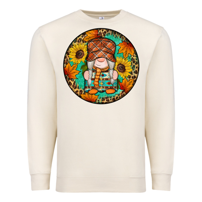 Fall Gnomes Round Earrings 2 Premium Sweatshirt by Artiststas | Teevron