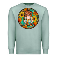 Seafoam fall gnomes round earrings 2 Premium Sweatshirt - Artiststas