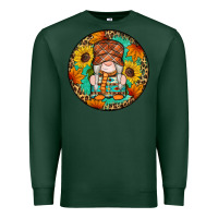 Sports Green fall gnomes round earrings 2 Premium Sweatshirt - Artiststas