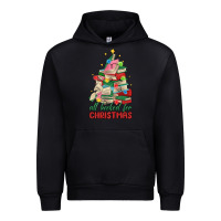 Black christmas book tree Urban Hoodie - MaliasSmallBusiness