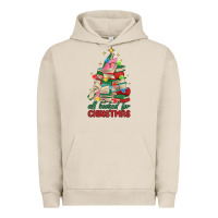 Pigment French Oak christmas book tree Urban Hoodie - MaliasSmallBusiness