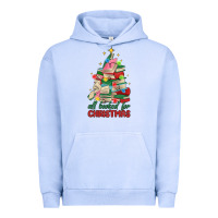 Pigment Grape Ice christmas book tree Urban Hoodie - MaliasSmallBusiness