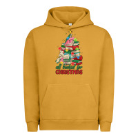 Pigment Peanut Butter christmas book tree Urban Hoodie - MaliasSmallBusiness