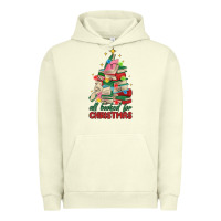 Pigment Pistachio christmas book tree Urban Hoodie - MaliasSmallBusiness