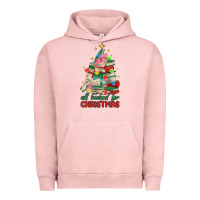 Pigment Salmon christmas book tree Urban Hoodie - MaliasSmallBusiness
