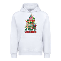 White christmas book tree Urban Hoodie - MaliasSmallBusiness
